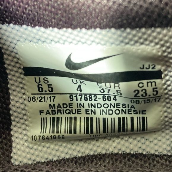 NIKE Dualtone Racer Port Women's Running Shoes 917682-604 Wine-Bordeaux Size 6.5 - Picture 10 of 10